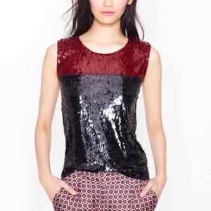 J-Crew Sequin Tank Top - S